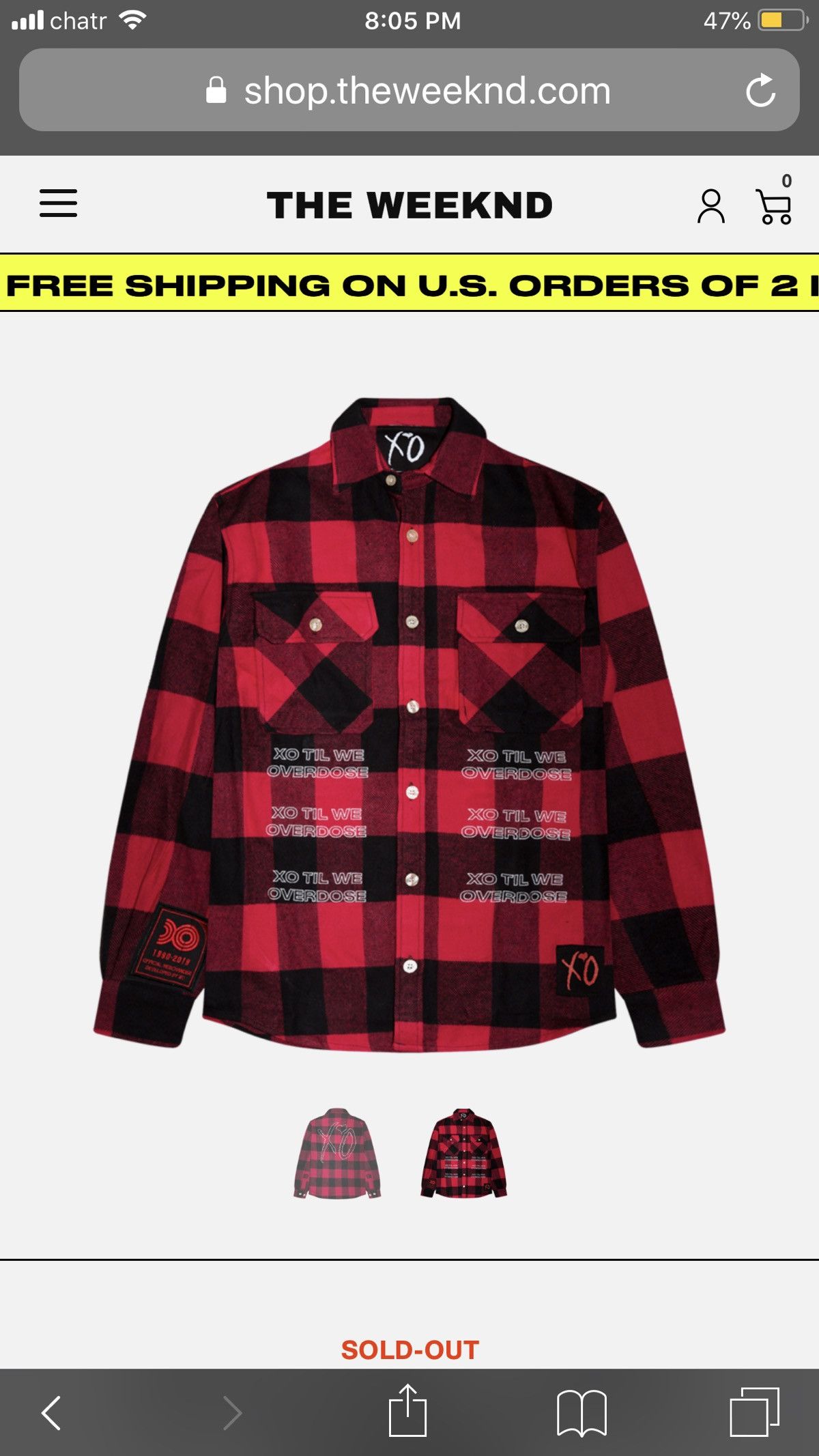 XO The Weeknd good flannel