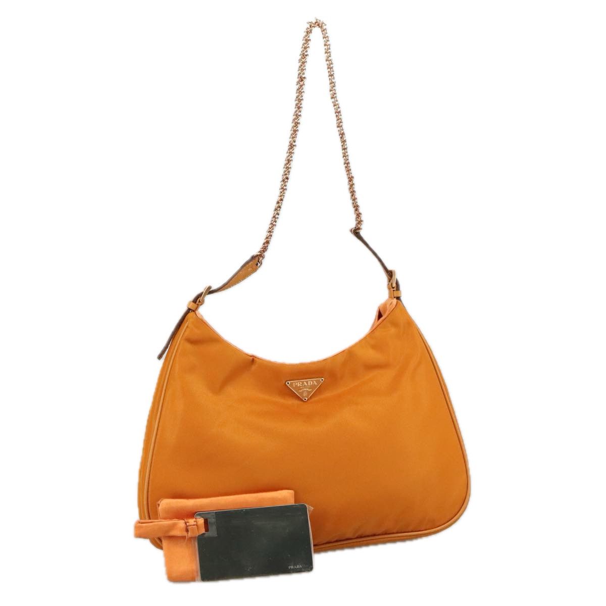 Prada Tessuto Orange Synthetic Shoulder Bag (Pre-Owned) Size ONE SIZE - 15 Thumbnail