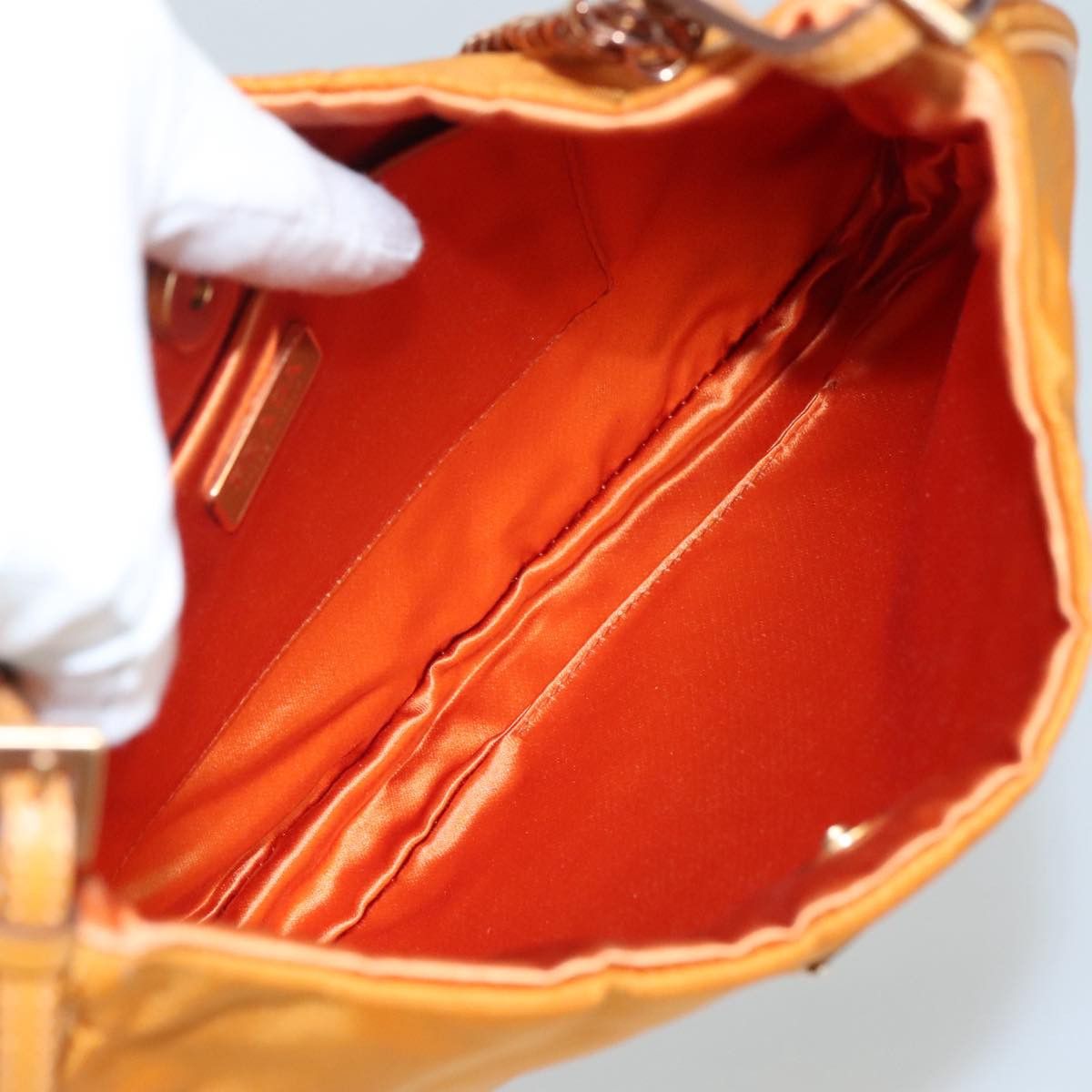 Prada Tessuto Orange Synthetic Shoulder Bag (Pre-Owned) Size ONE SIZE - 11 Thumbnail