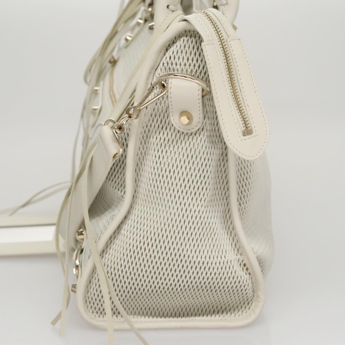 Balenciaga City White Leather Handbag (Pre-Owned) Size ONE SIZE - 3 Thumbnail