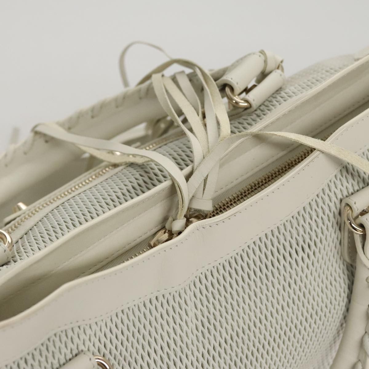 Balenciaga City White Leather Handbag (Pre-Owned) Size ONE SIZE - 15 Thumbnail