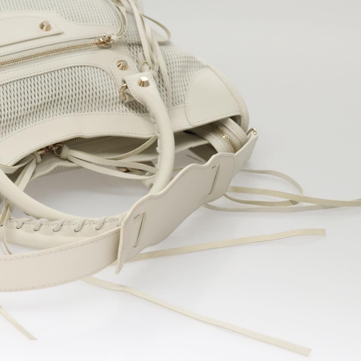 Balenciaga City White Leather Handbag (Pre-Owned) Size ONE SIZE - 8 Thumbnail