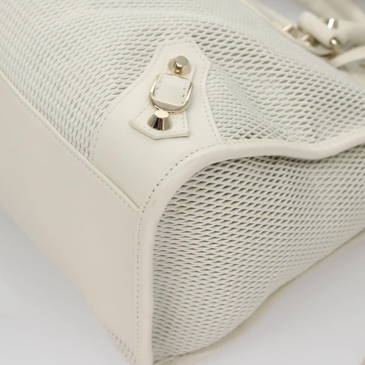 Balenciaga City White Leather Handbag (Pre-Owned) Size ONE SIZE - 12 Thumbnail