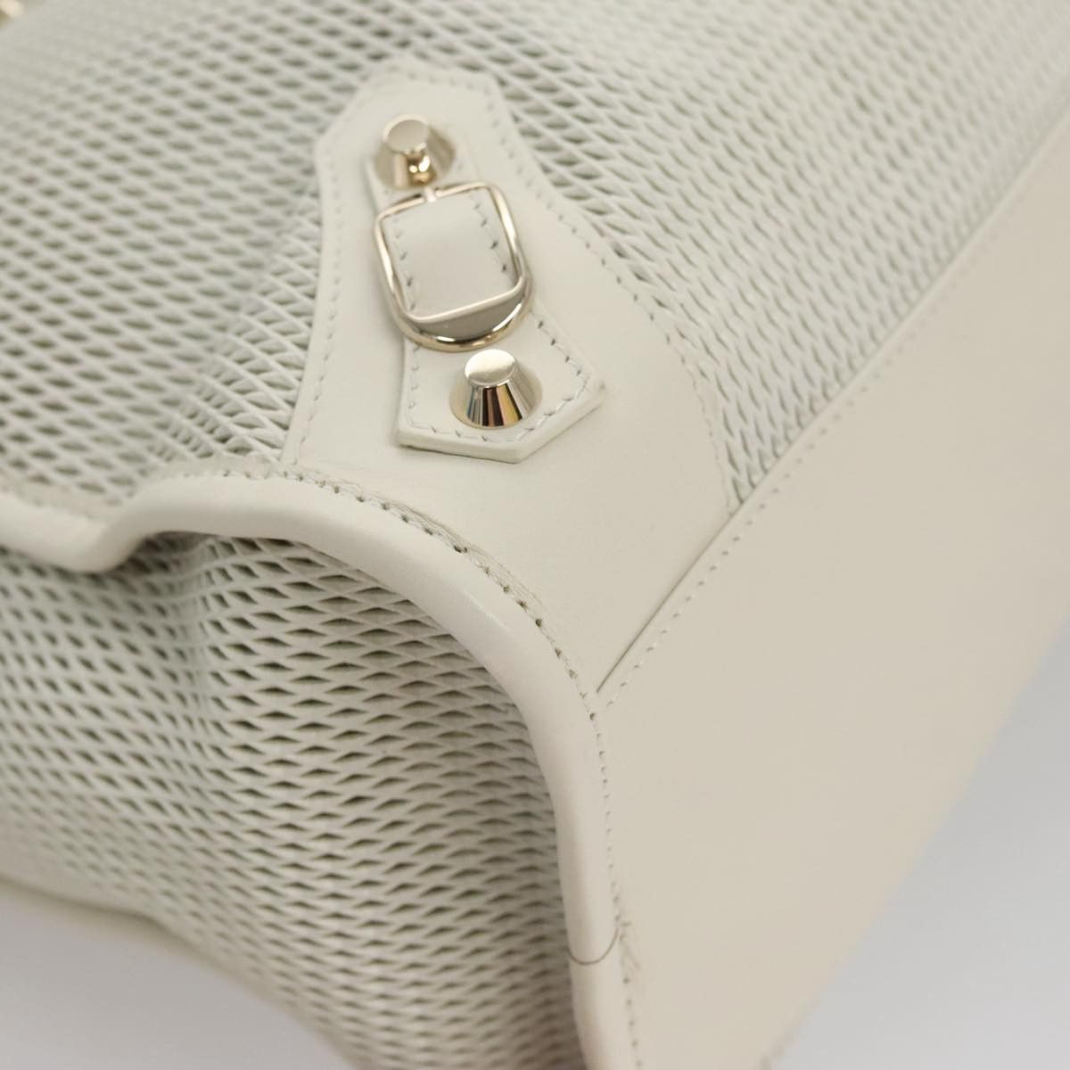 Balenciaga City White Leather Handbag (Pre-Owned) Size ONE SIZE - 11 Thumbnail