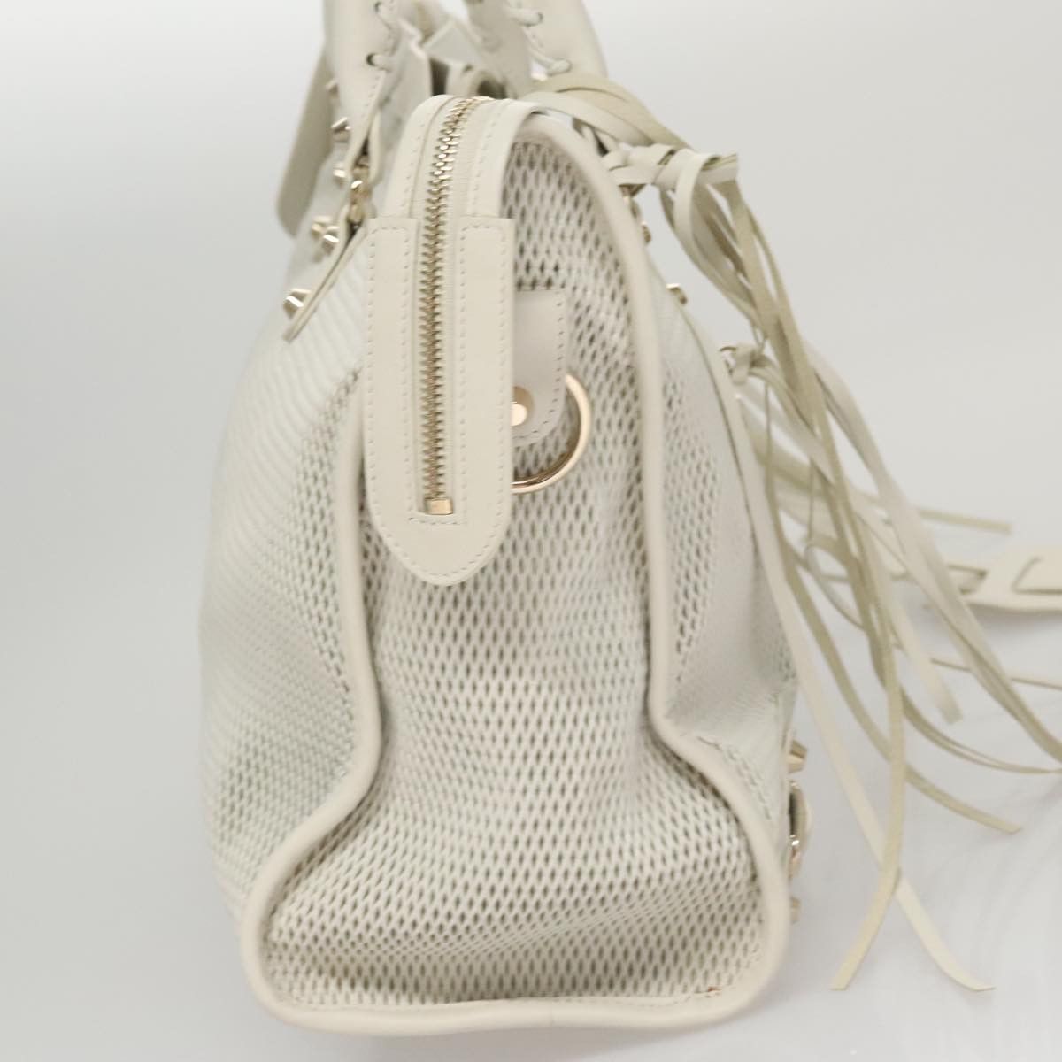Balenciaga City White Leather Handbag (Pre-Owned) Size ONE SIZE - 4 Thumbnail