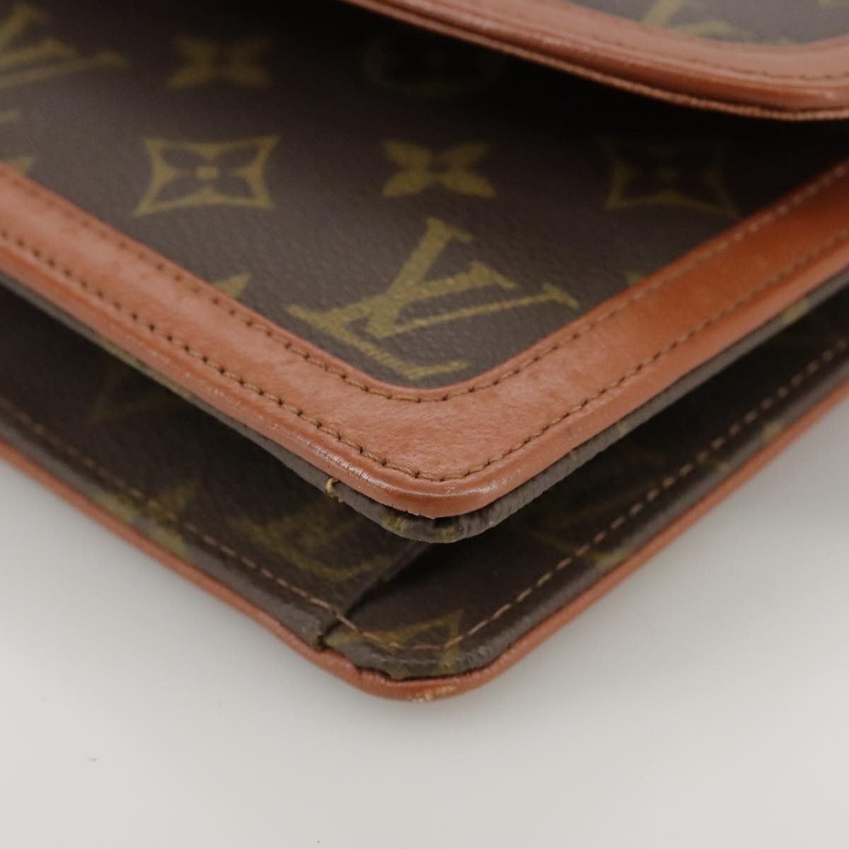 Louis Vuitton Pochette Dame Brown Canvas Clutch Bag (Pre-Owned) Size ONE SIZE - 8 Thumbnail