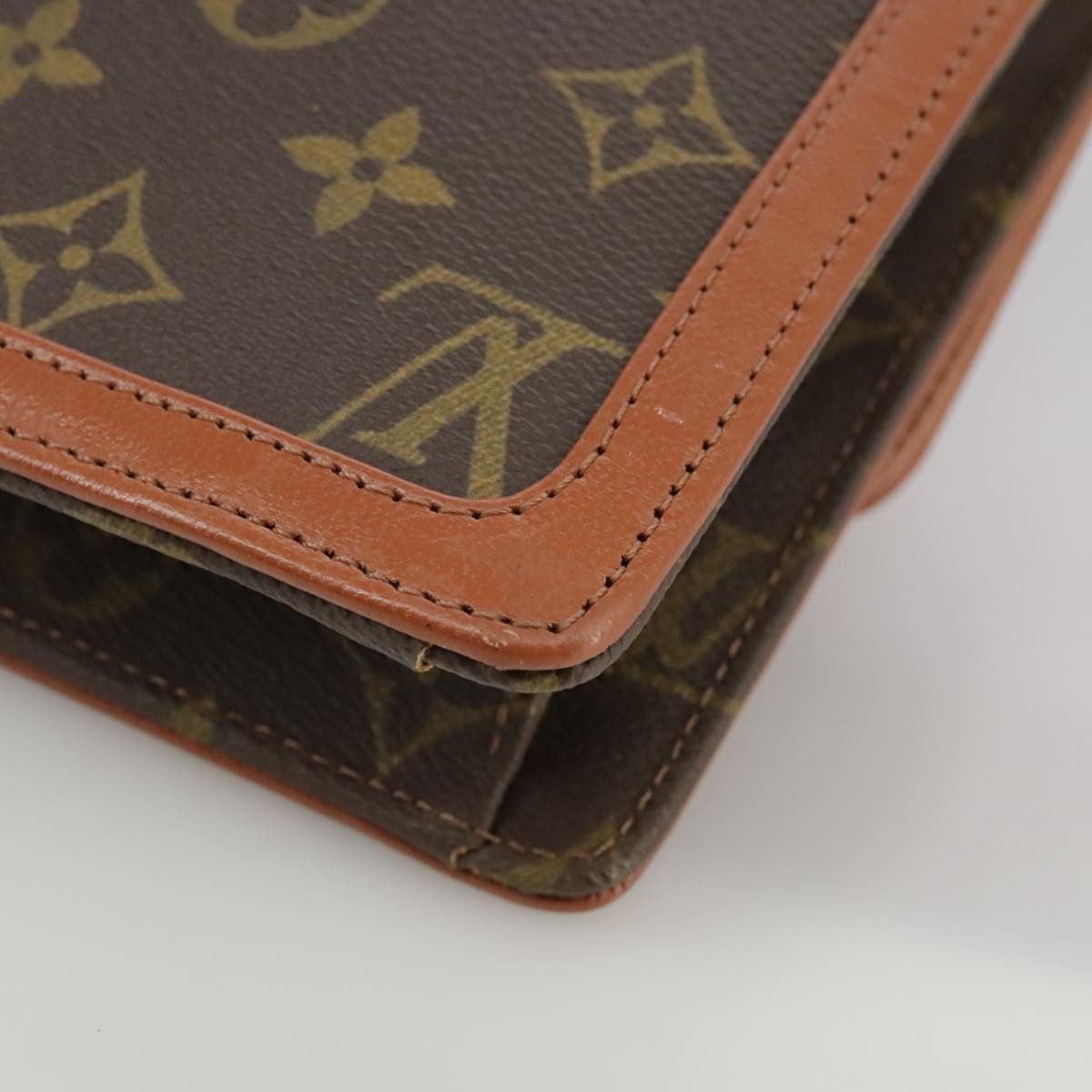Louis Vuitton Pochette Dame Brown Canvas Clutch Bag (Pre-Owned) Size ONE SIZE - 10 Thumbnail