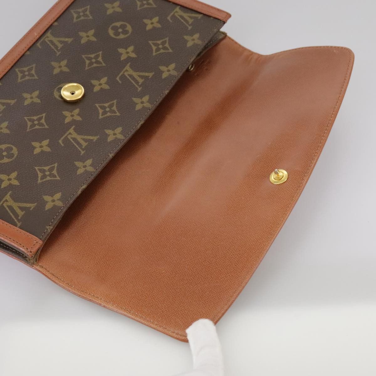 Louis Vuitton Pochette Dame Brown Canvas Clutch Bag (Pre-Owned) Size ONE SIZE - 12 Thumbnail