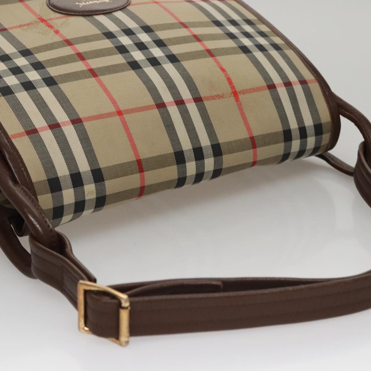 Burberry Nova Check Beige Canvas Shoulder Bag (Pre-Owned) Size ONE SIZE - 17 Thumbnail