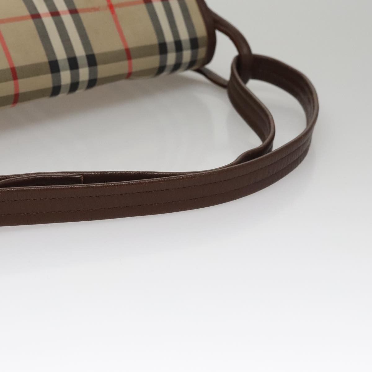 Burberry Nova Check Beige Canvas Shoulder Bag (Pre-Owned) Size ONE SIZE - 5 Thumbnail