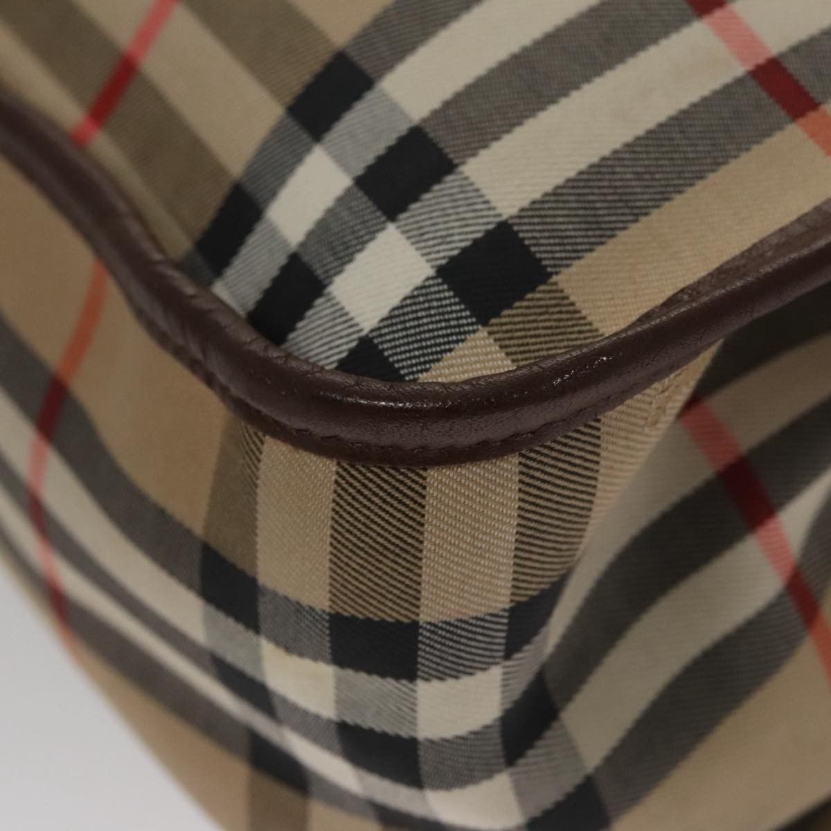 Burberry Nova Check Beige Canvas Shoulder Bag (Pre-Owned) Size ONE SIZE - 10 Thumbnail