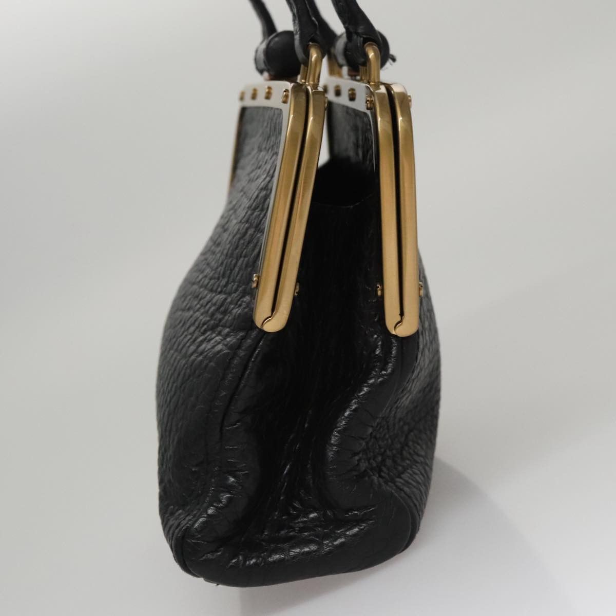 Prada Black Leather Handbag (Pre-Owned) Size ONE SIZE - 3 Thumbnail