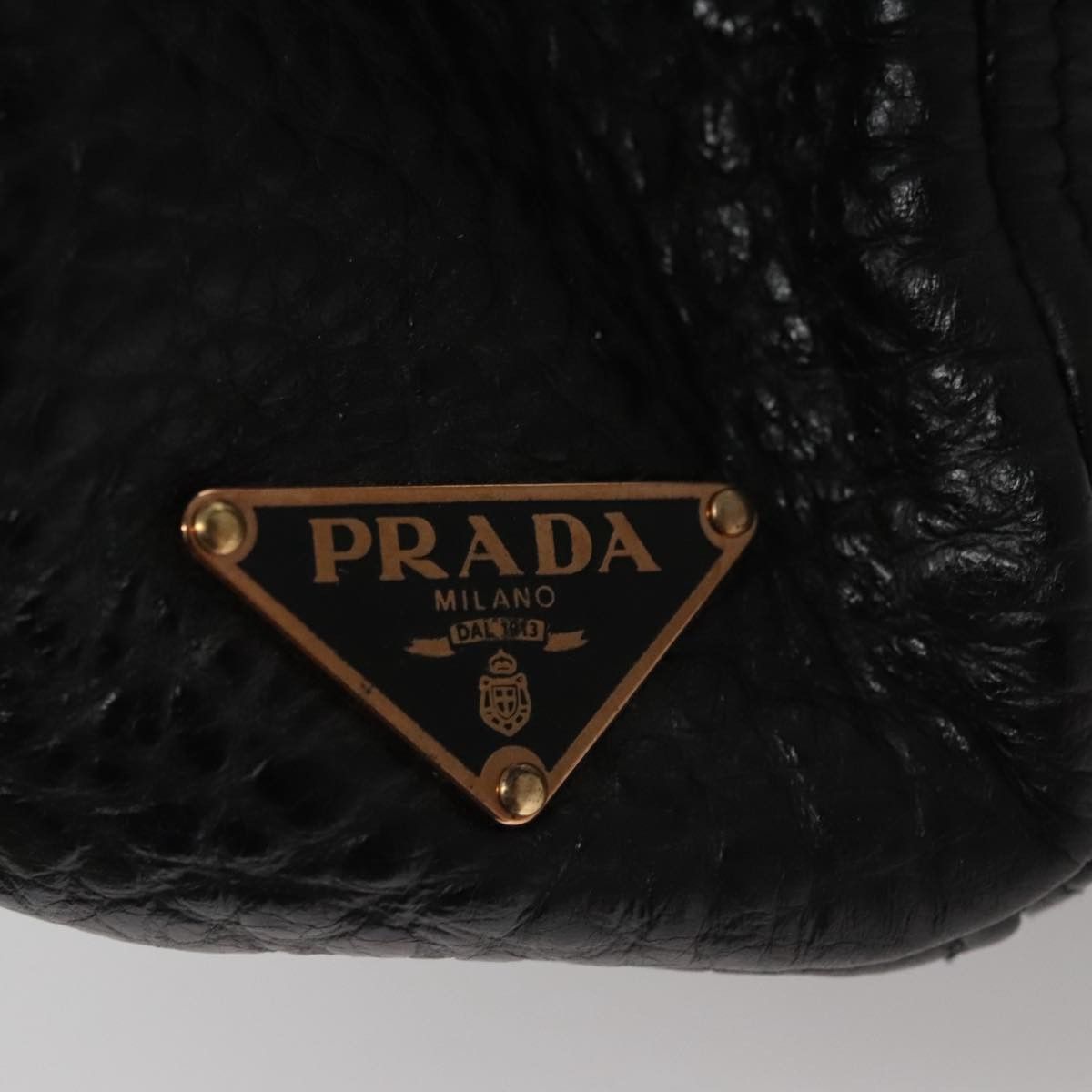 Prada Black Leather Handbag (Pre-Owned) Size ONE SIZE - 14 Thumbnail