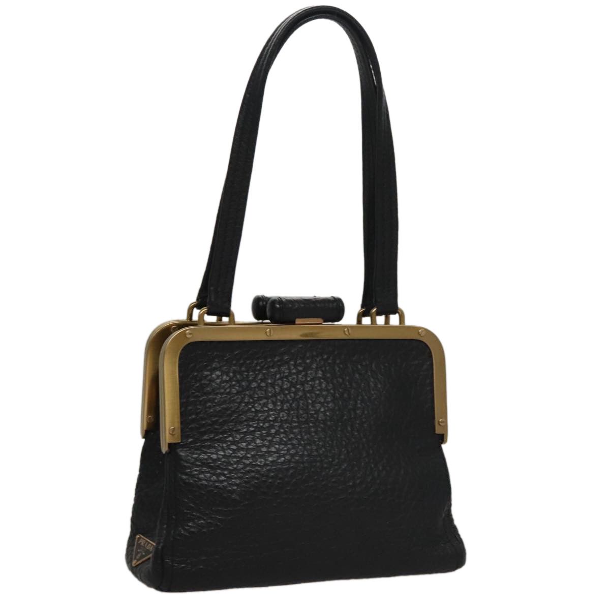 Prada Black Leather Handbag (Pre-Owned) Size ONE SIZE - 17 Thumbnail