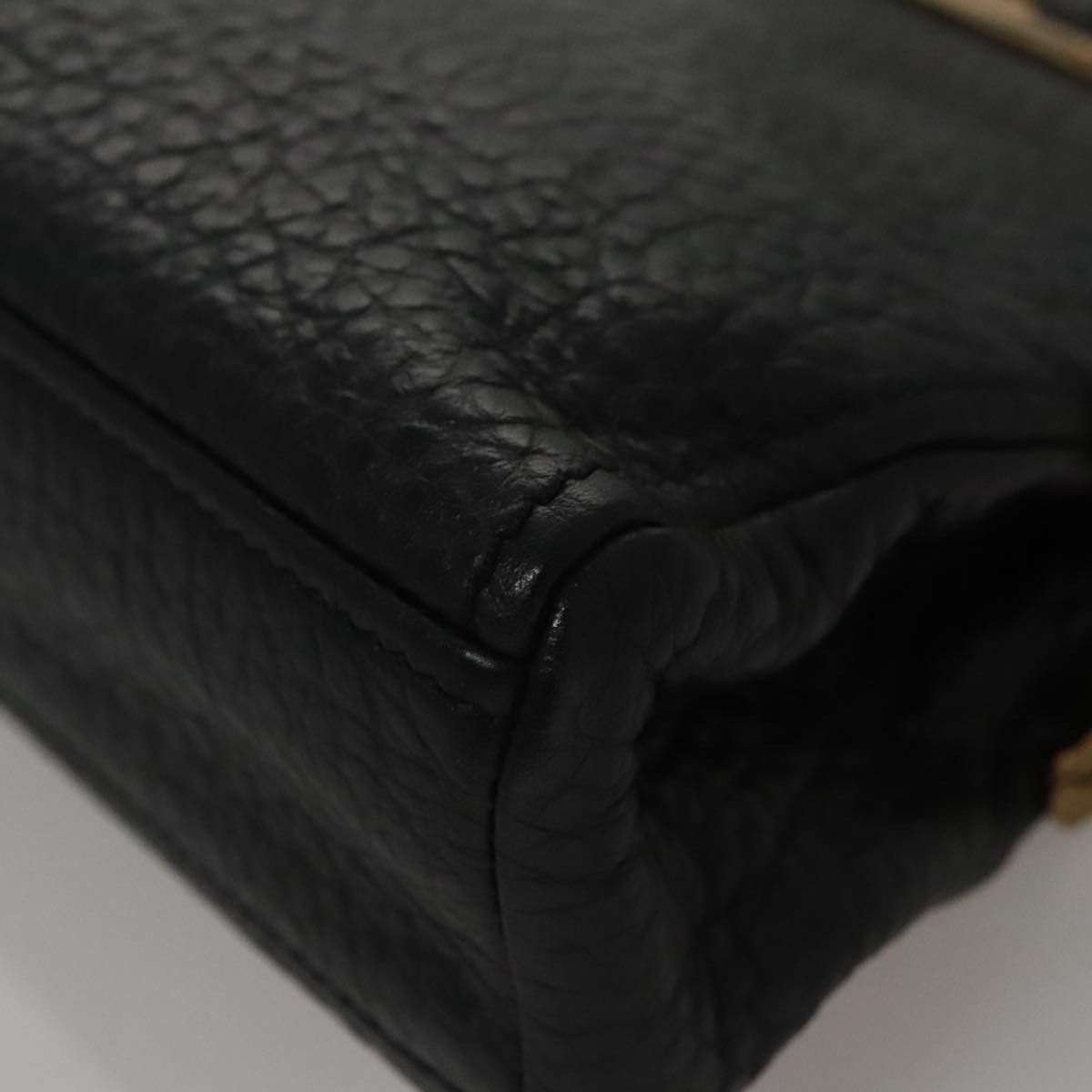 Prada Black Leather Handbag (Pre-Owned) Size ONE SIZE - 8 Thumbnail