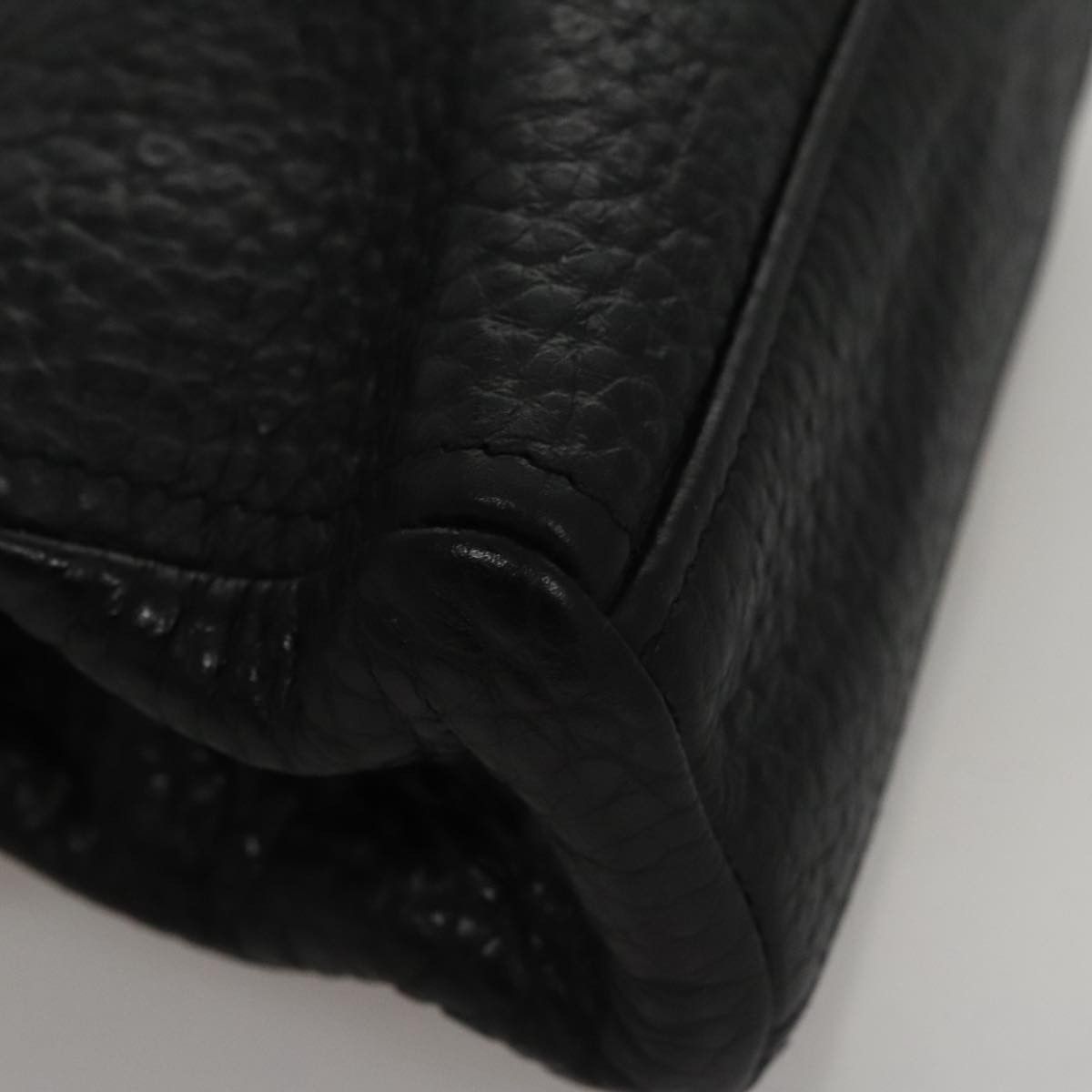 Prada Black Leather Handbag (Pre-Owned) Size ONE SIZE - 9 Thumbnail