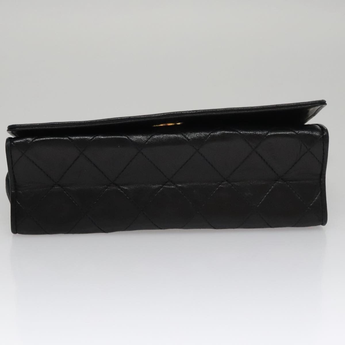 Chanel Full Flap Black Leather Shoulder Bag (Pre-Owned) Size ONE SIZE - 7 Thumbnail