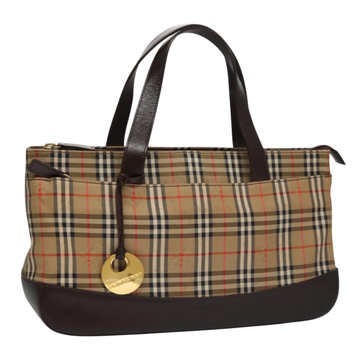 Burberry Nova Check Beige Canvas Handbag (Pre-Owned) Size ONE SIZE - 15 Thumbnail