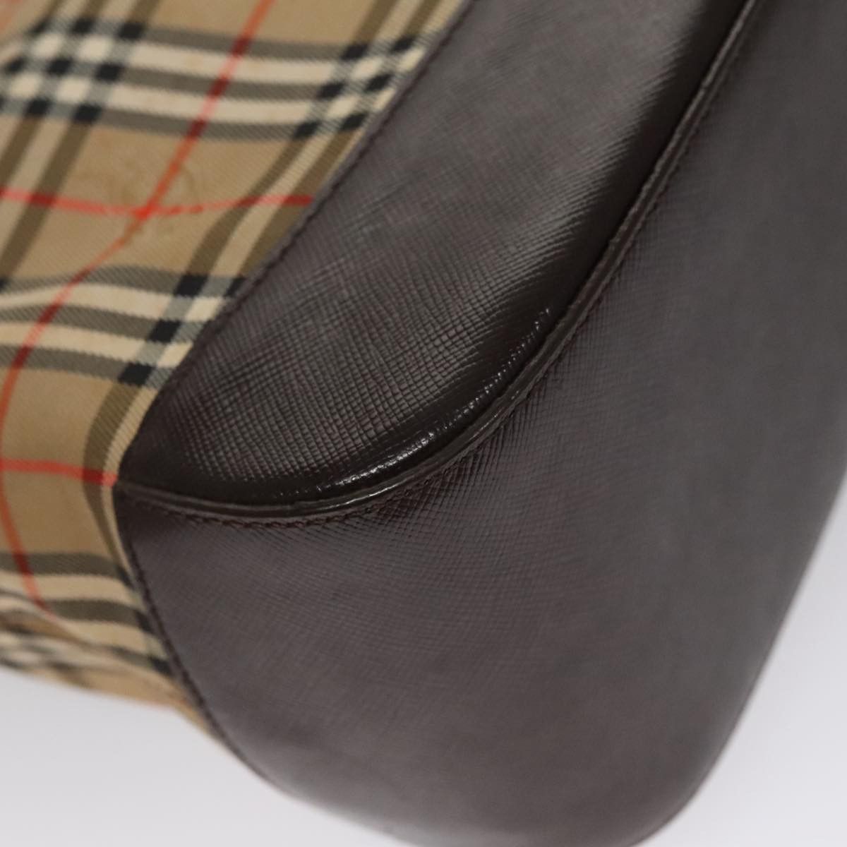 Burberry Nova Check Beige Canvas Handbag (Pre-Owned) Size ONE SIZE - 8 Thumbnail