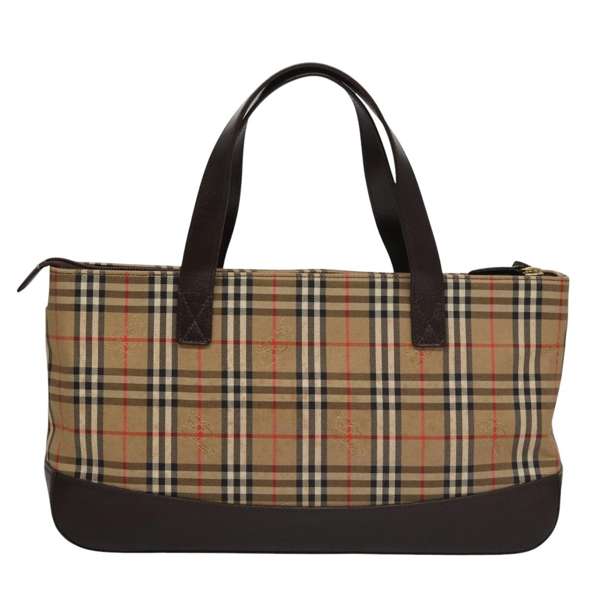 Burberry Nova Check Beige Canvas Handbag (Pre-Owned) Size ONE SIZE - 2 Thumbnail