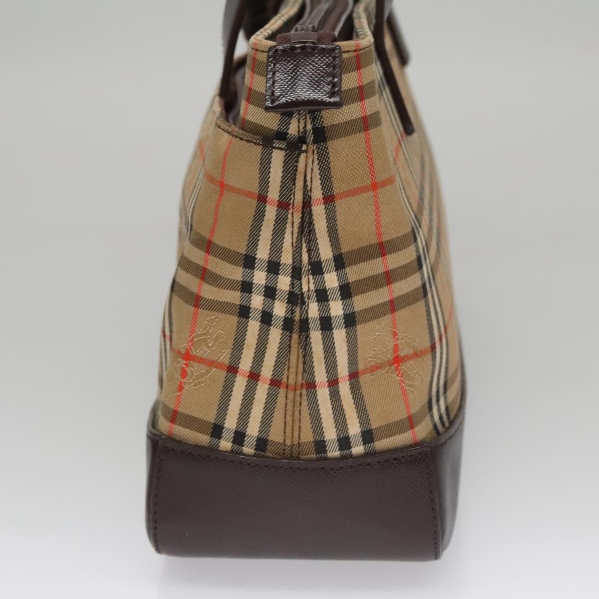 Burberry Nova Check Beige Canvas Handbag (Pre-Owned) Size ONE SIZE - 4 Thumbnail