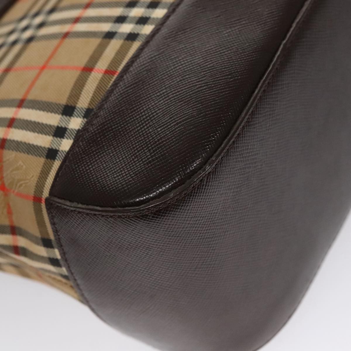 Burberry Nova Check Beige Canvas Handbag (Pre-Owned) Size ONE SIZE - 10 Thumbnail