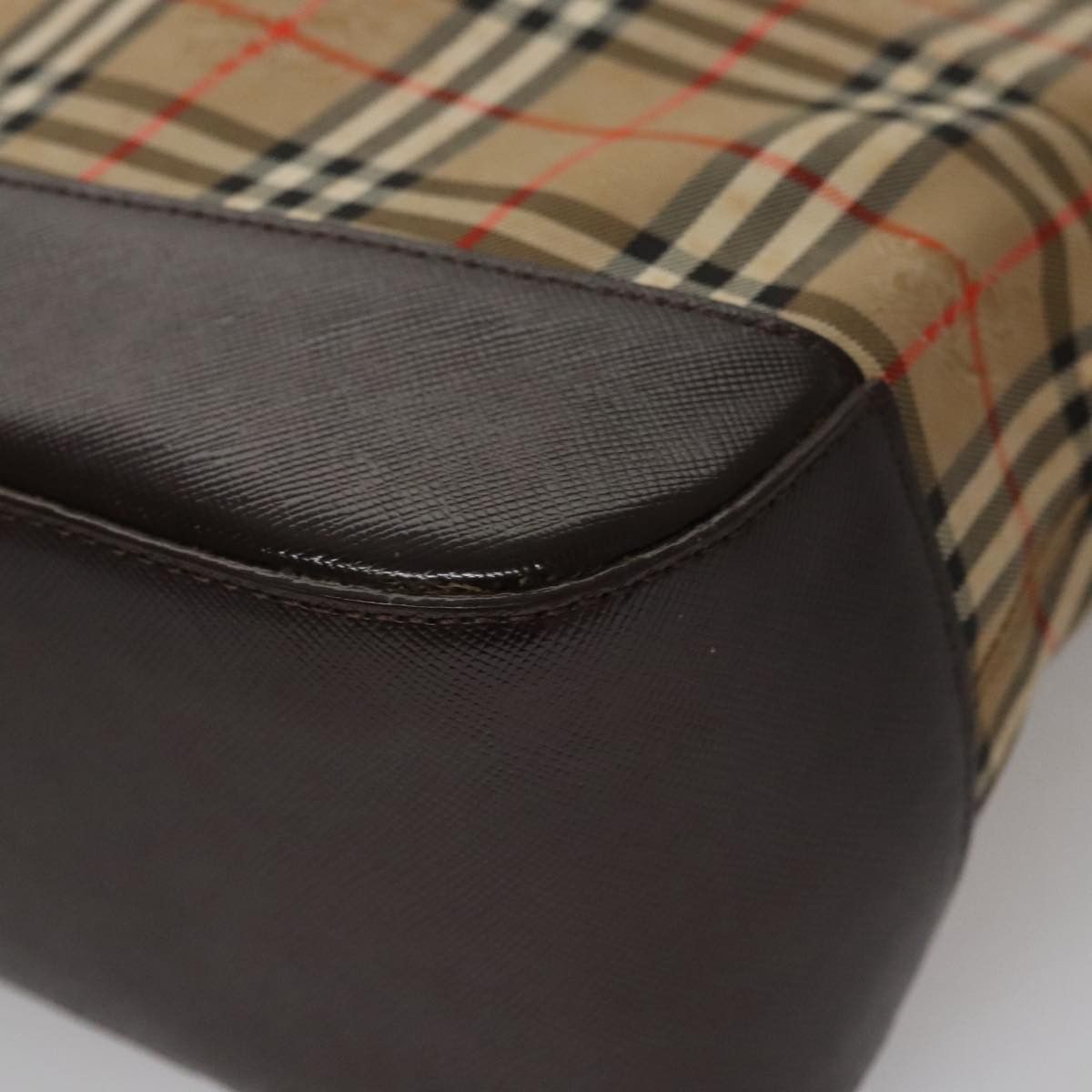 Burberry Nova Check Beige Canvas Handbag (Pre-Owned) Size ONE SIZE - 7 Thumbnail