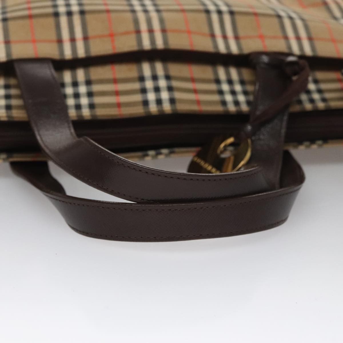 Burberry Nova Check Beige Canvas Handbag (Pre-Owned) Size ONE SIZE - 5 Thumbnail