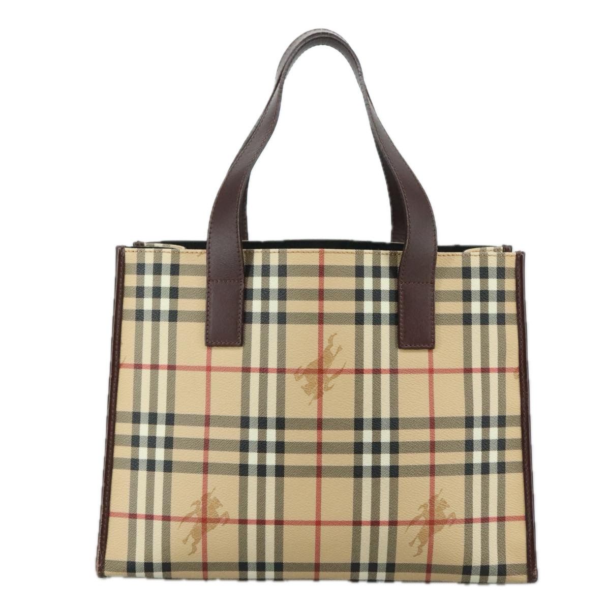 Burberry Haymarket Beige Canvas Handbag (Pre-Owned) Size ONE SIZE - 2 Thumbnail