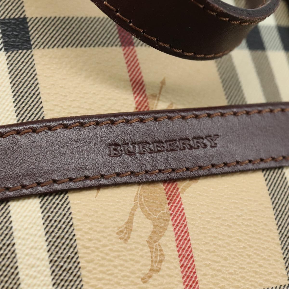 Burberry Haymarket Beige Canvas Handbag (Pre-Owned) Size ONE SIZE - 19 Thumbnail