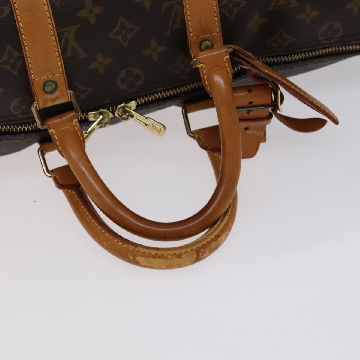 Louis Vuitton Keepall 45 Brown Canvas Travel Bag (Pre-Owned) Size ONE SIZE - 6 Thumbnail