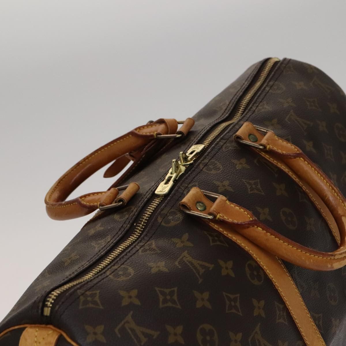 Louis Vuitton Keepall 45 Brown Canvas Travel Bag (Pre-Owned) Size ONE SIZE - 5 Thumbnail