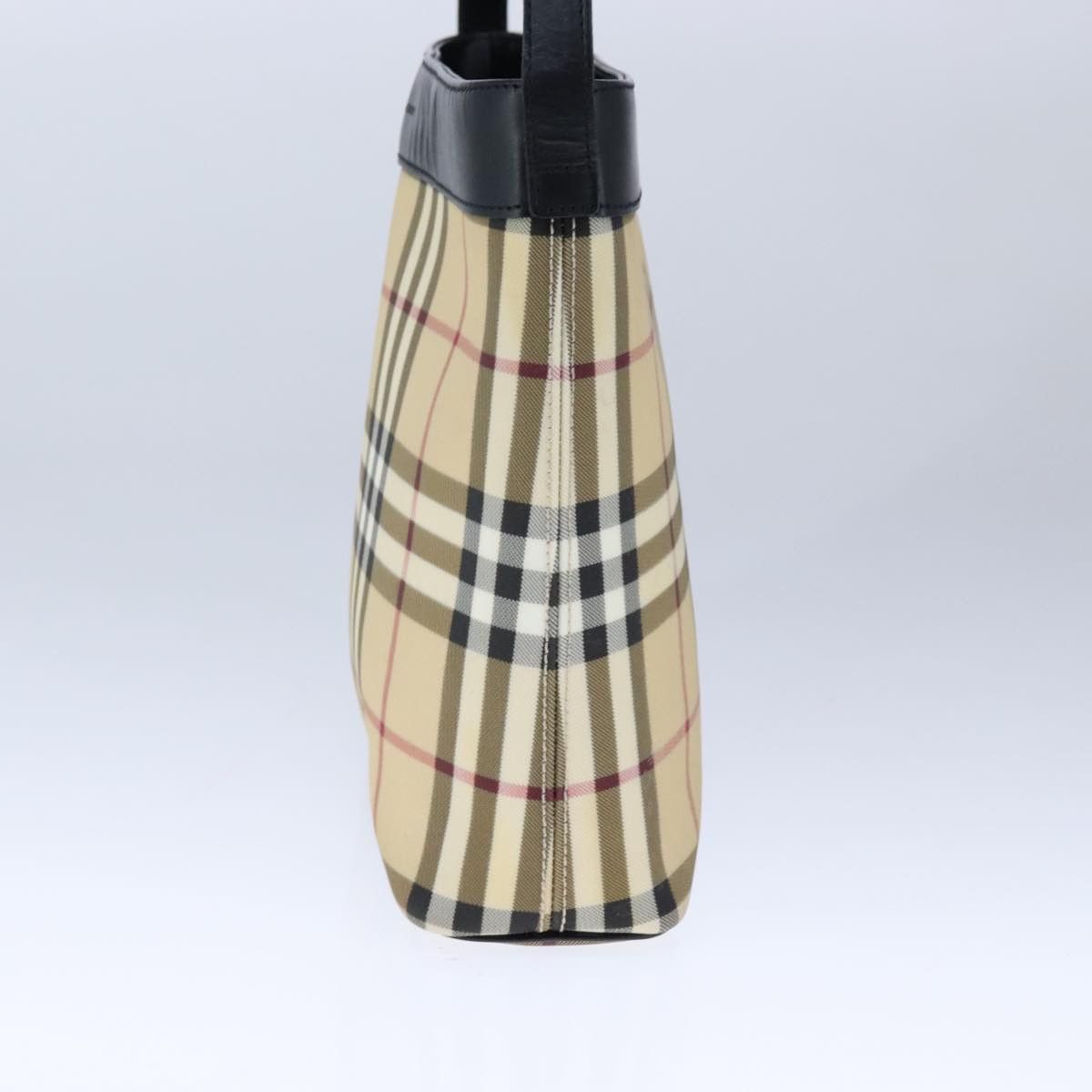 Burberry Nova Check Beige Canvas Shoulder Bag (Pre-Owned) Size ONE SIZE - 4 Thumbnail