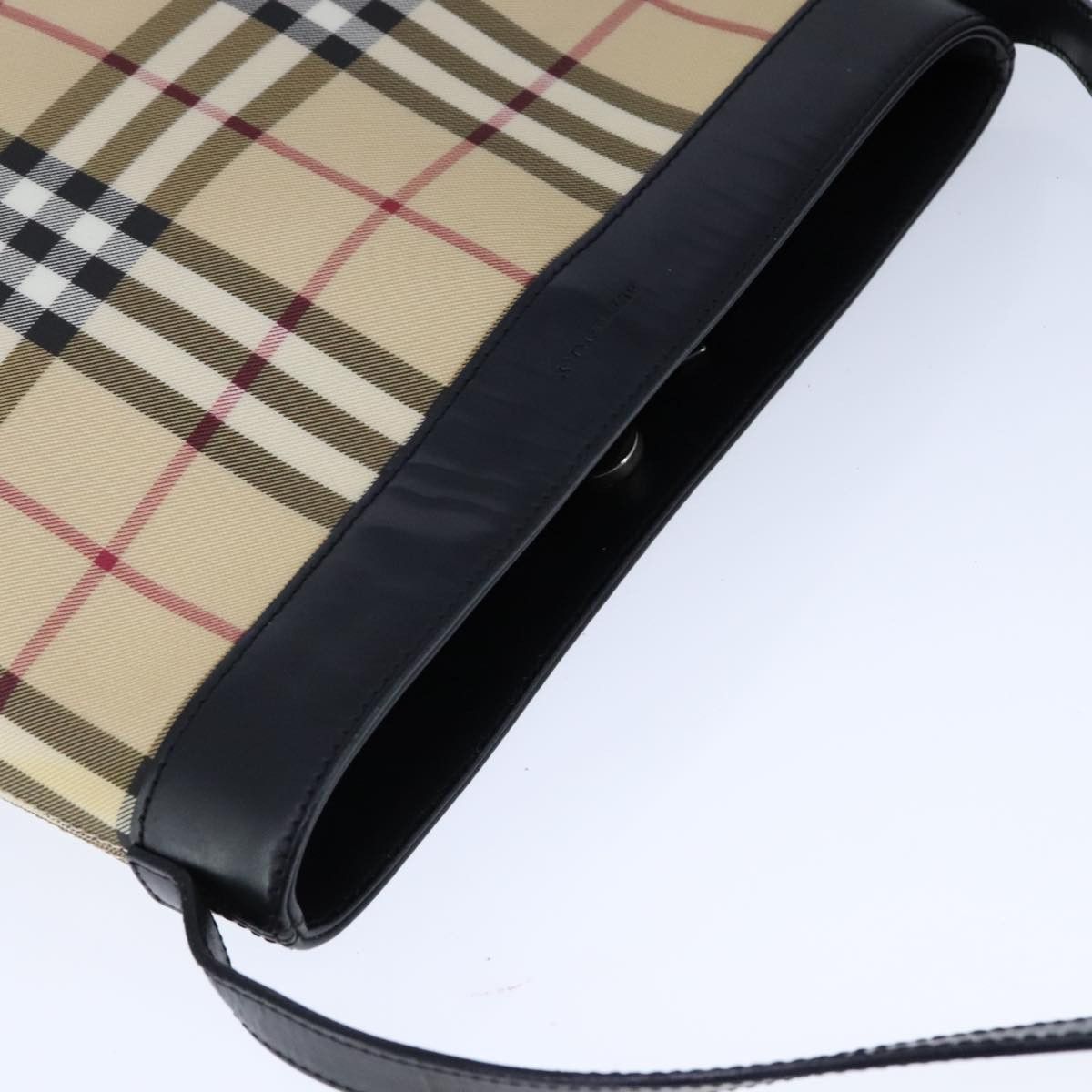 Burberry Nova Check Beige Canvas Shoulder Bag (Pre-Owned) Size ONE SIZE - 15 Thumbnail