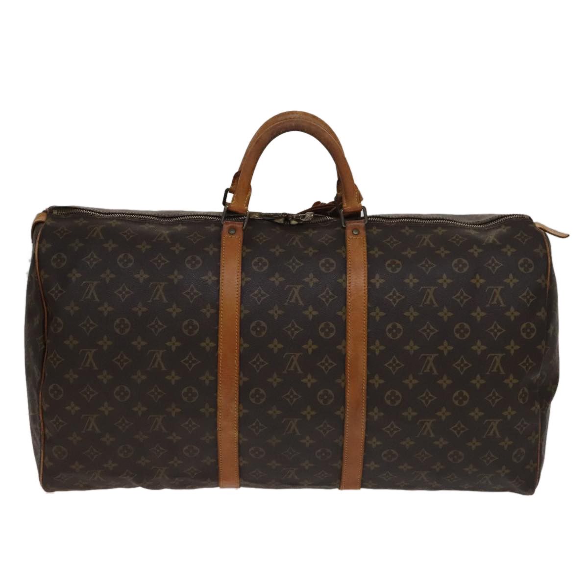 Louis Vuitton Keepall 60 Brown Canvas Travel Bag (Pre-Owned) Size ONE SIZE - 2 Thumbnail