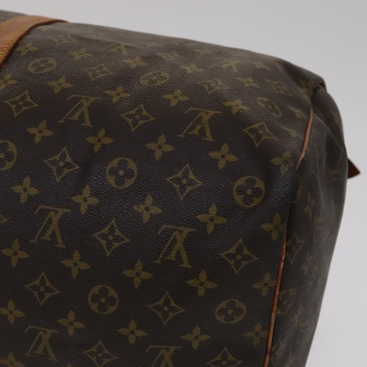 Louis Vuitton Keepall 60 Brown Canvas Travel Bag (Pre-Owned) Size ONE SIZE - 11 Thumbnail