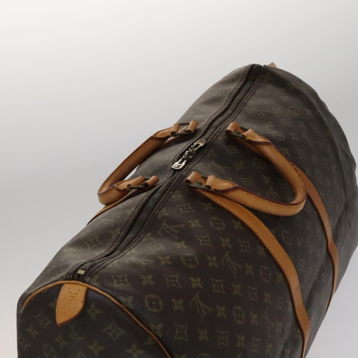 Louis Vuitton Keepall 60 Brown Canvas Travel Bag (Pre-Owned) Size ONE SIZE - 5 Thumbnail