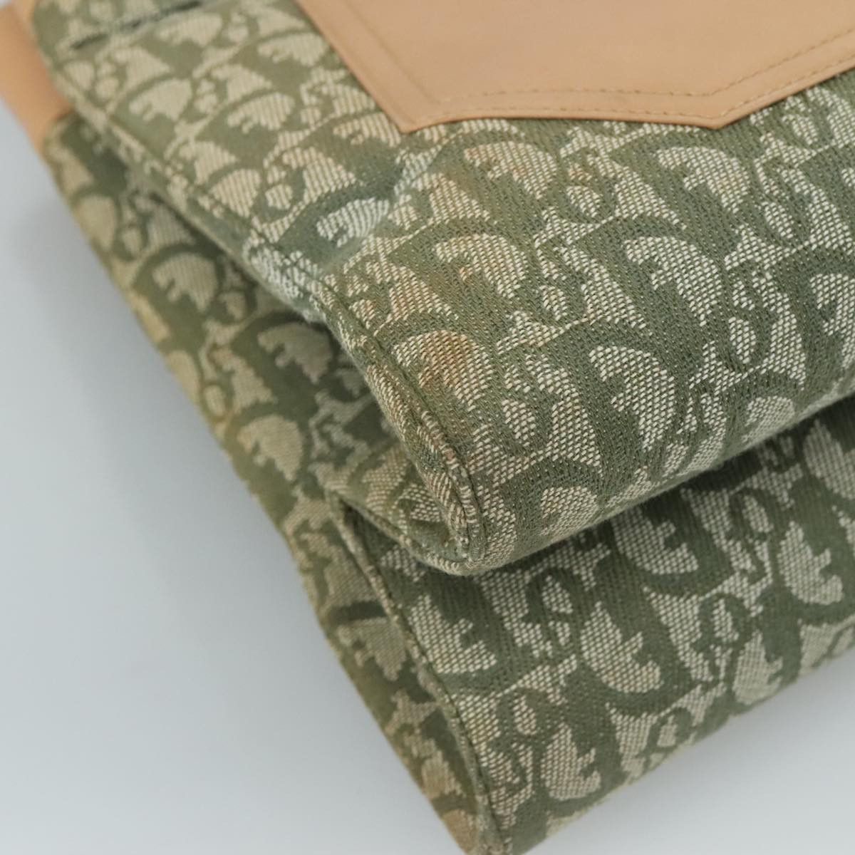 Dior Trotter Khaki Canvas Tote Bag (Pre-Owned) Size ONE SIZE - 8 Thumbnail