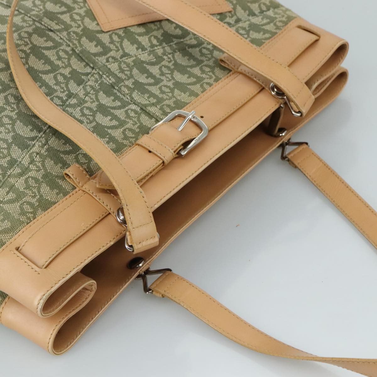Dior Trotter Khaki Canvas Tote Bag (Pre-Owned) Size ONE SIZE - 16 Thumbnail