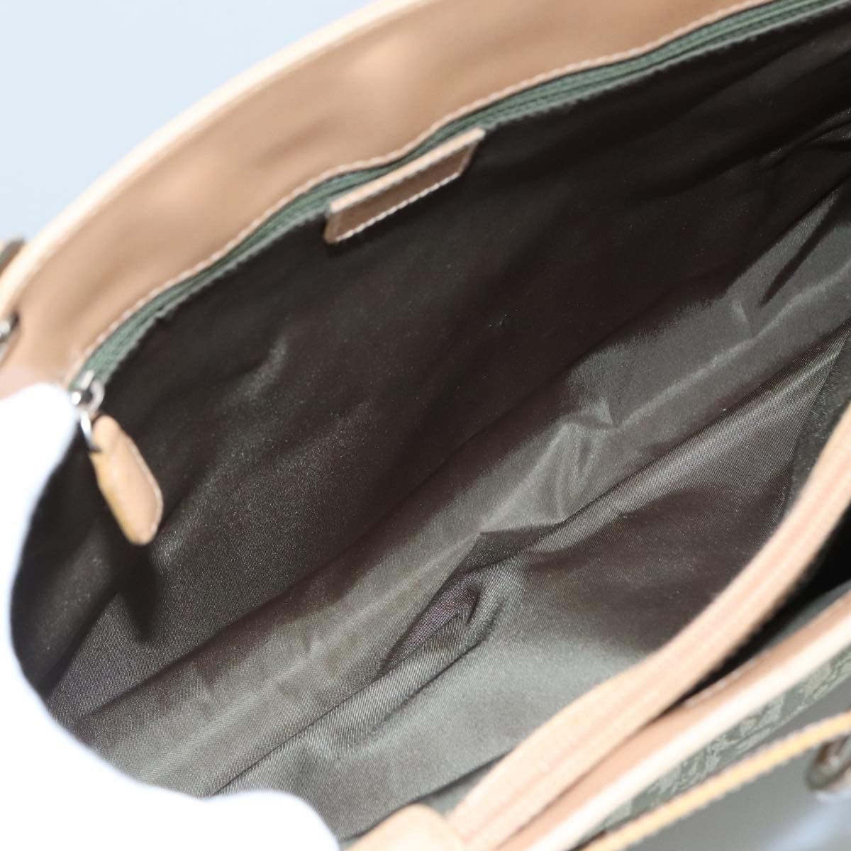 Dior Trotter Khaki Canvas Tote Bag (Pre-Owned) Size ONE SIZE - 12 Thumbnail