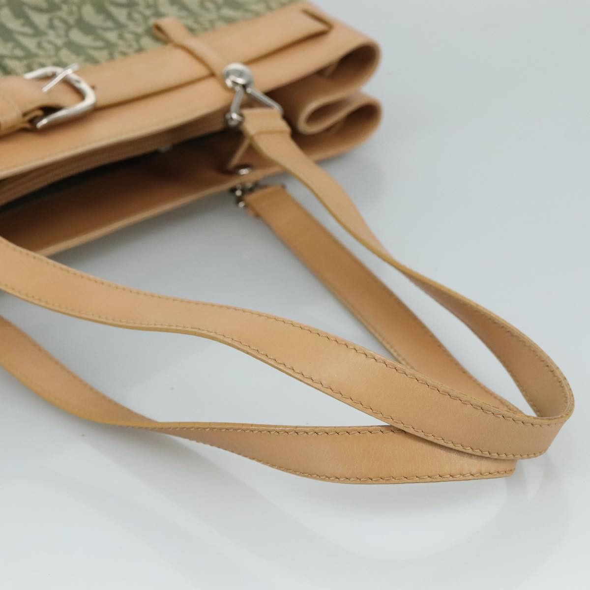 Dior Trotter Khaki Canvas Tote Bag (Pre-Owned) Size ONE SIZE - 5 Thumbnail