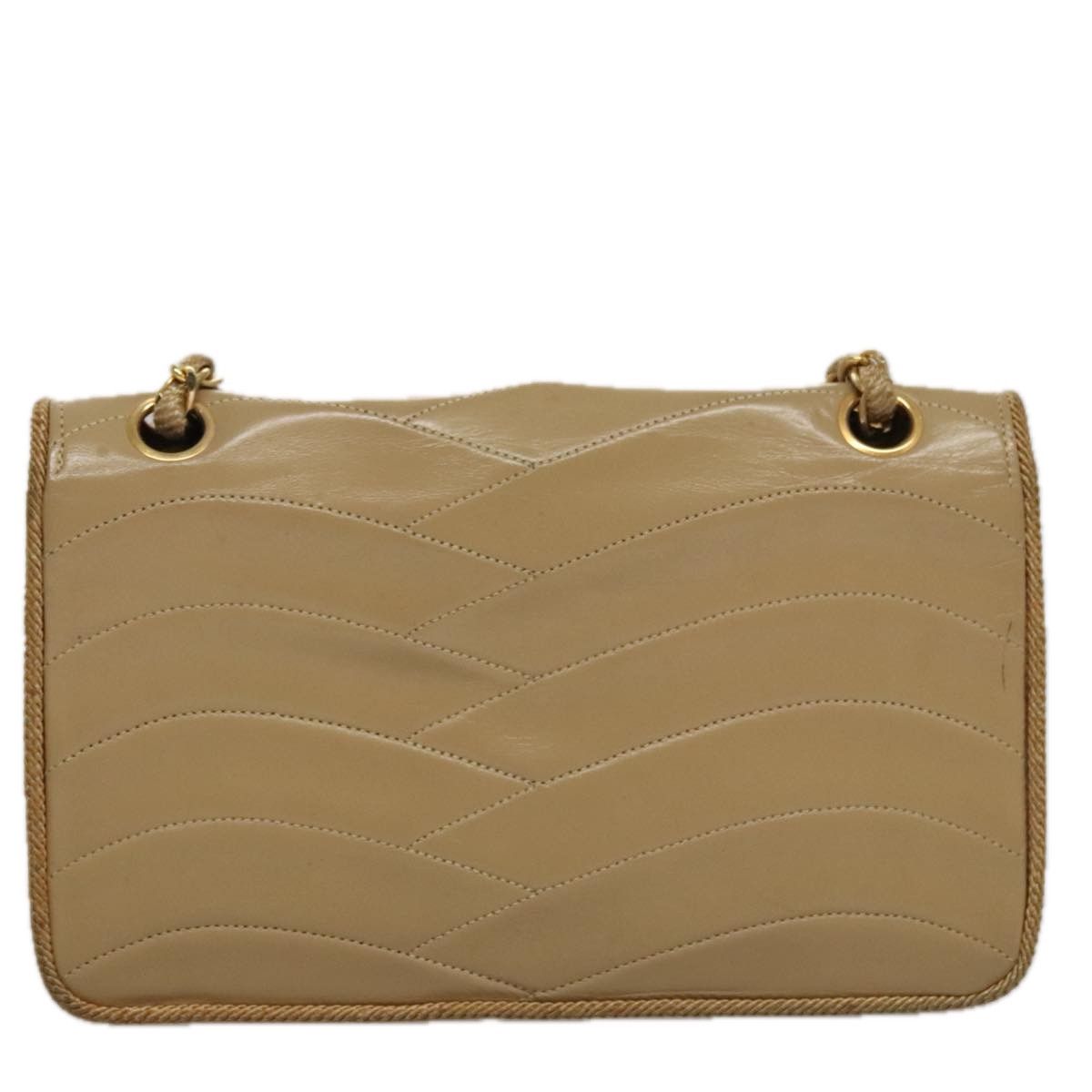Chanel Single Flap Beige Calfskin Shoulder Bag (Pre-Owned) Size ONE SIZE - 2 Thumbnail