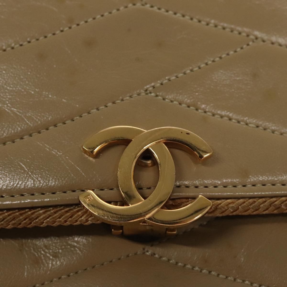 Chanel Single Flap Beige Calfskin Shoulder Bag (Pre-Owned) Size ONE SIZE - 13 Thumbnail