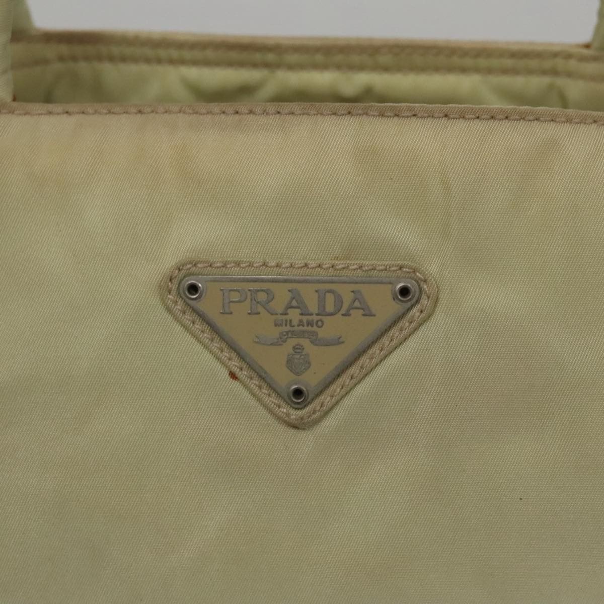 Prada Beige Synthetic Handbag (Pre-Owned) Size ONE SIZE - 19 Thumbnail