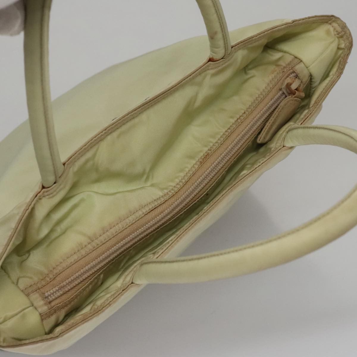 Prada Beige Synthetic Handbag (Pre-Owned) Size ONE SIZE - 12 Thumbnail