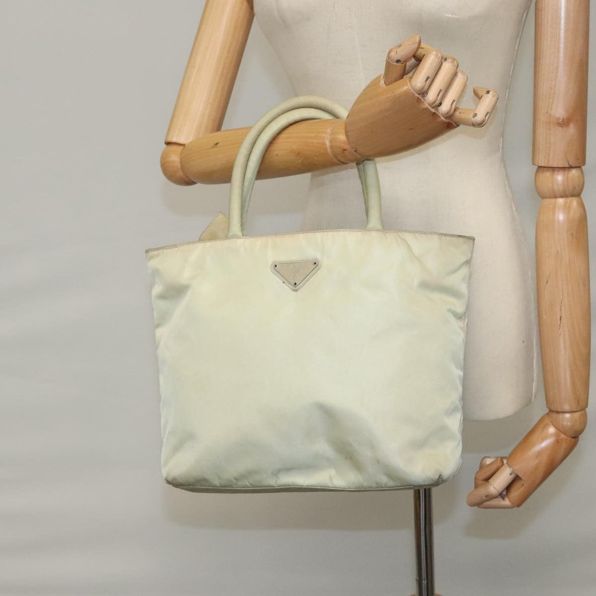 Prada Beige Synthetic Handbag (Pre-Owned) Size ONE SIZE - 17 Thumbnail