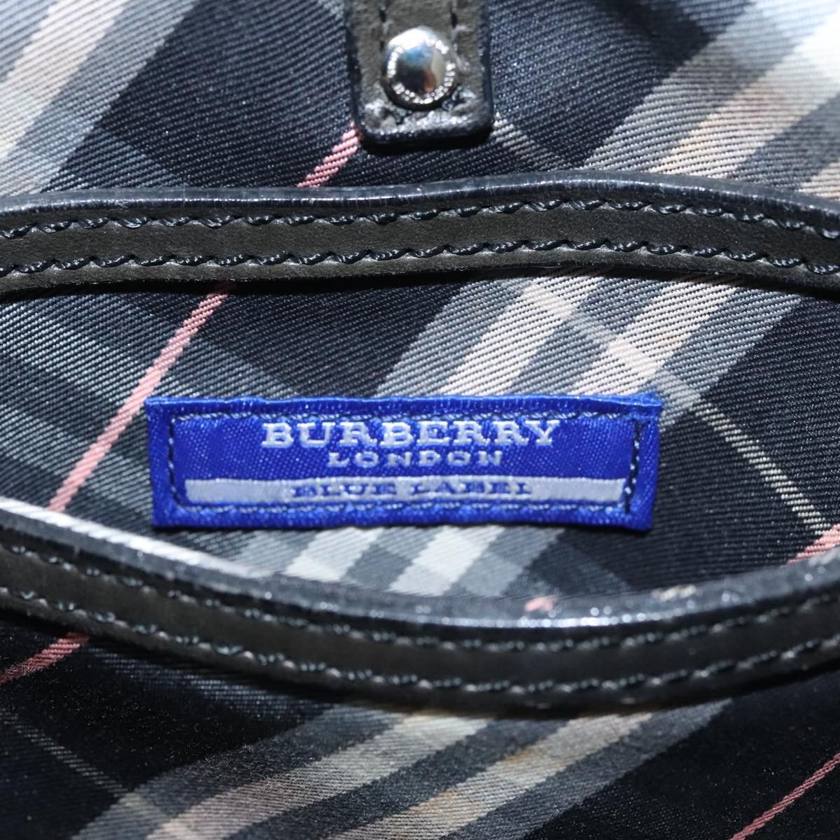 Burberry Blue Label Navy Canvas Handbag (Pre-Owned) Size ONE SIZE - 13 Thumbnail