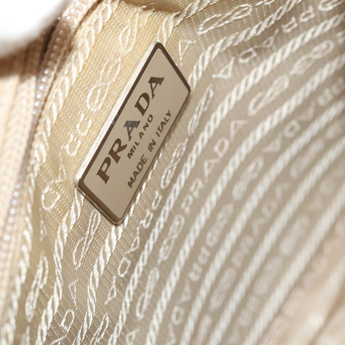 Prada Beige Leather Shoulder Bag (Pre-Owned) Size ONE SIZE - 16 Thumbnail