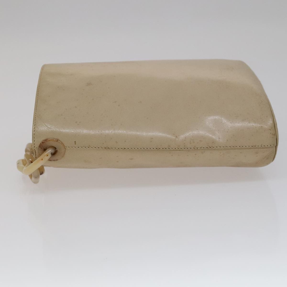 Prada Beige Leather Shoulder Bag (Pre-Owned) Size ONE SIZE - 4 Thumbnail