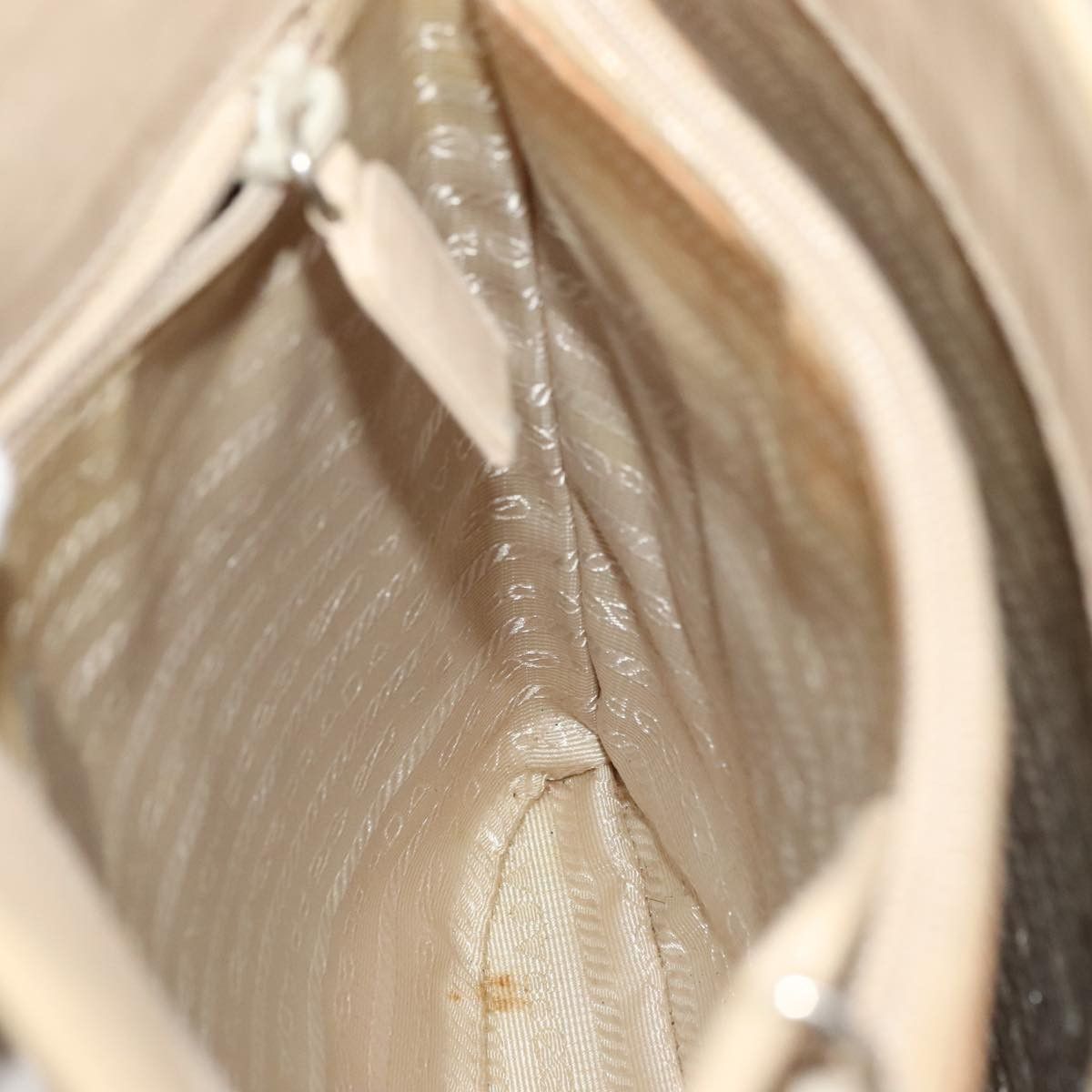 Prada Beige Leather Shoulder Bag (Pre-Owned) Size ONE SIZE - 13 Thumbnail